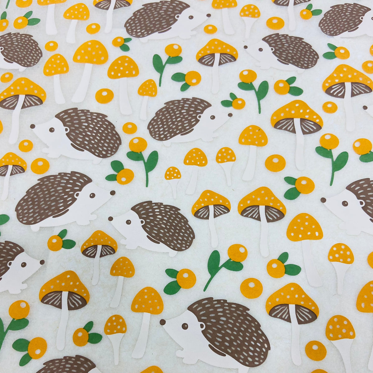 Hedgehogs & Shrooms  - Underglaze Transfer Sheet