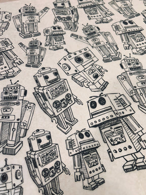 Robots - Underglaze Transfer Sheet