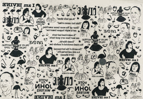 John Waters - Underglaze Transfer Sheet