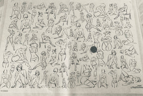 Nudes - Underglaze Transfer Sheet