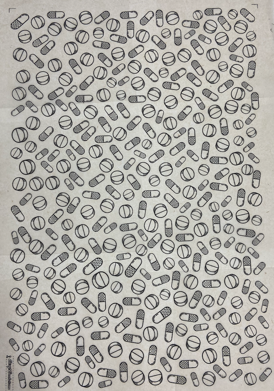 Pills - Underglaze Transfer Sheet