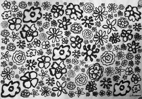 Ink Flower - Underglaze Transfer Sheet