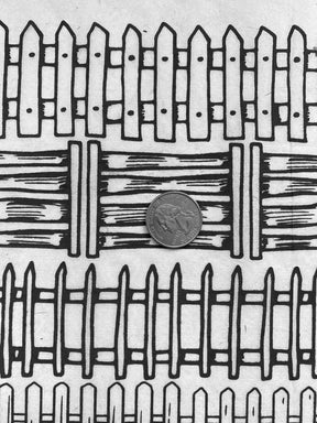 Picket Fences - Underglaze Transfer Sheet