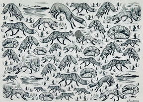 Foxy Loxy - Underglaze Transfer Sheet