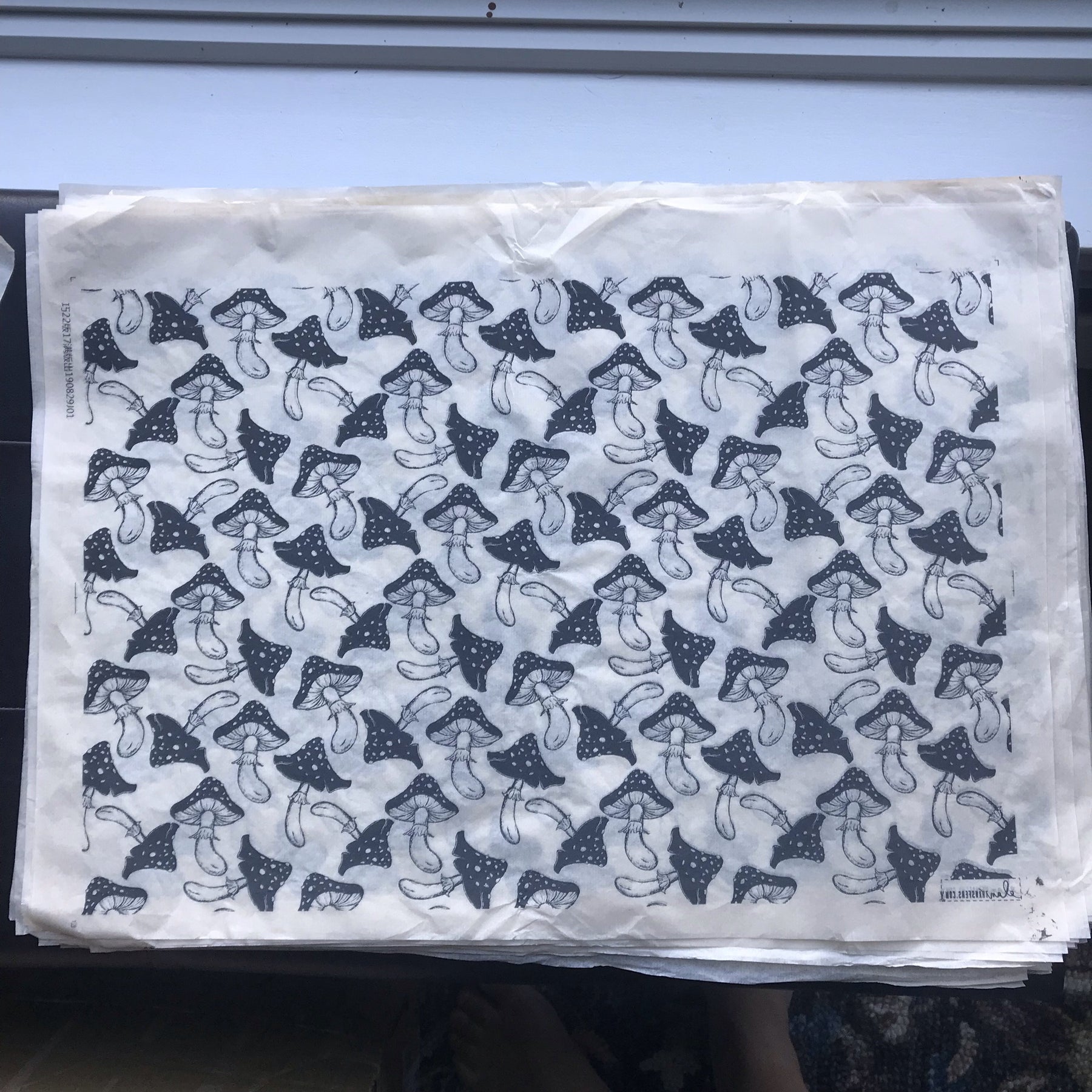 Mushrooms - Underglaze Transfer Sheet